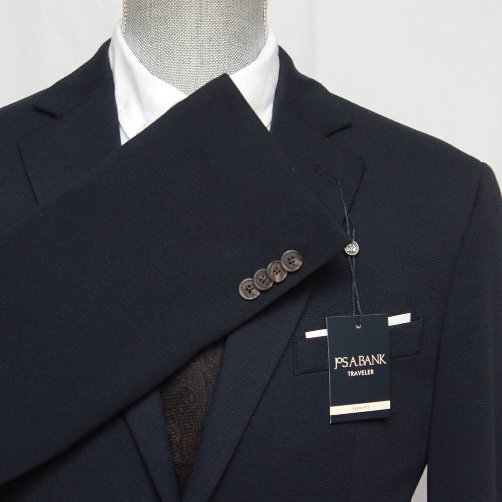 Jos A Bank Knitted Sportcoat 42R Blazer Jacket Slim Fit D050277